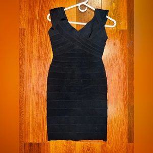 Aqua Black XS Bandage Dress